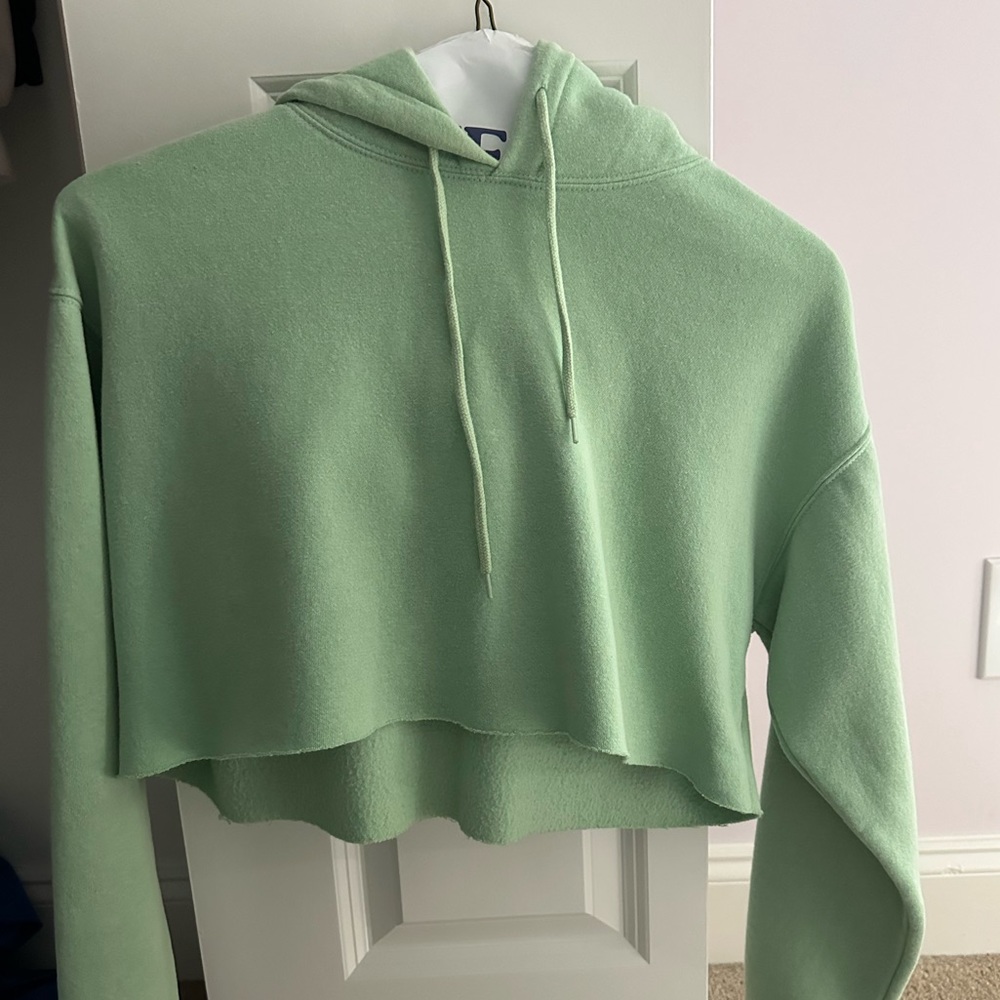 out from under cropped hoodie